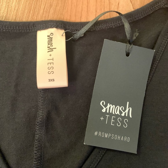Smash & Tess Friday Romper in Midnight Black Size 3XS NWT - Picture 6 of 7